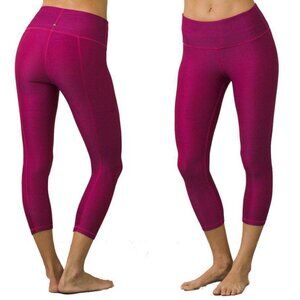 Prana Misty Capri Size XS Grapevine Geo Legging Purple Mid Rise Tights Yoga